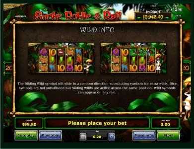 Snake Rattle and Roll Slot Machine Wild Symbol Screen