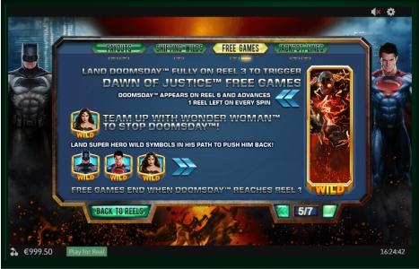 Batman v Superman Dawn of Justice Slot Machine Free Game Screen