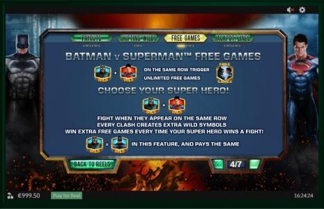 Batman v Superman Dawn of Justice Slot Machine Free Game Screen