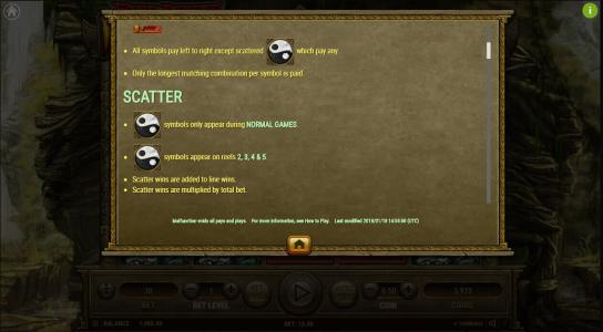 Four Divine Beasts Slot Machine Scatter Awards Screen