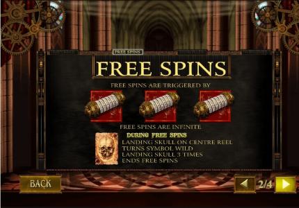 Da Vincis Vault Slot Machine Free Spins Bonus Screen