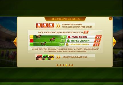 Frankie Dettori: Sporting Legends Slot Machine Golden Derby Free Games Screen