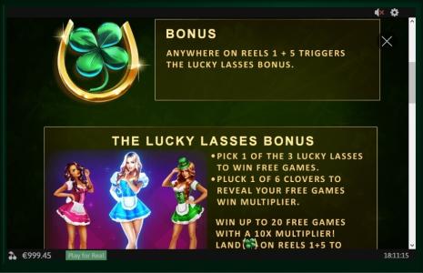 Gaelic Luck Slot Machine Bonus Game Screen