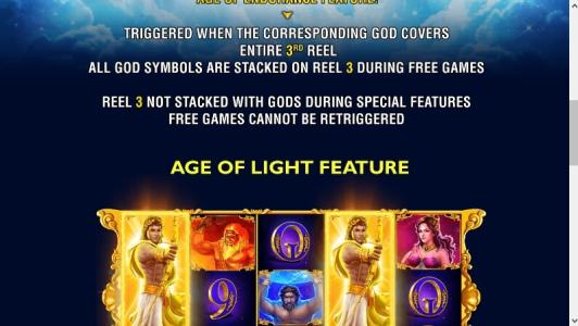 Furious Four Slot Machine Age of Light Feature Screen