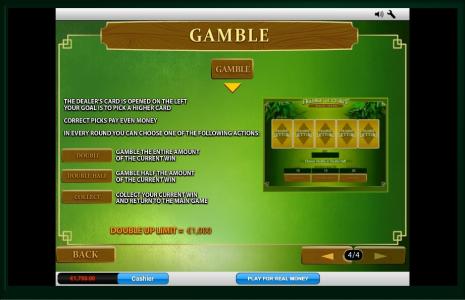 Frankie Dettoris Magic Seven Slot Machine Gamble Feature Screen