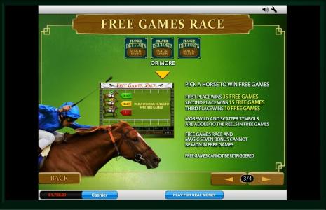 Frankie Dettoris Magic Seven Slot Machine Free Game Screen