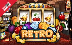 Retro slot logo