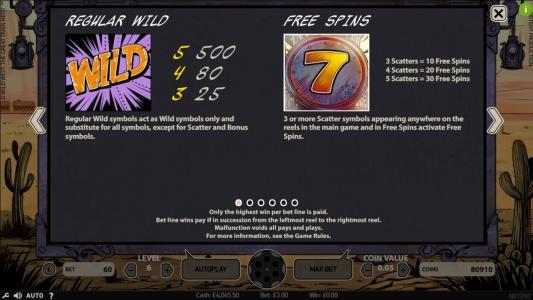 Wild Wild West Slot Machine Free Spins Bonus Screen