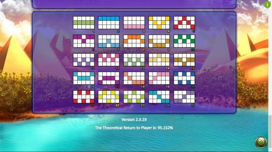 Cleos Wish Slot Machine Paylines Screen