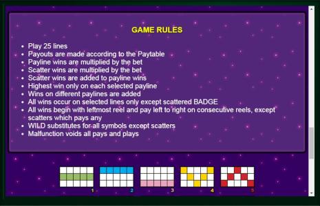 DoublePlay Super Bet Slot Machine Paylines Screen