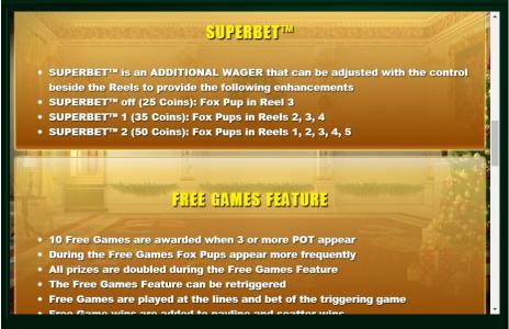 Foxin' Wins Again Slot Machine Free Games Feature Screen