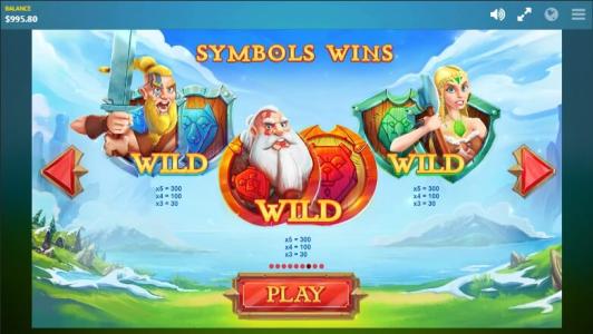 Wild Nords Slot Machine Wild Symbol Screen
