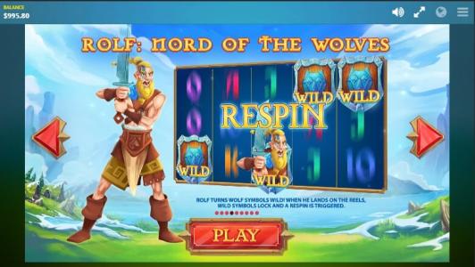 Wild Nords Slot Machine Re-Spins Bonus Screen