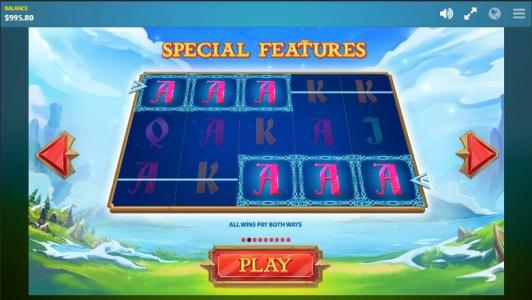 Wild Nords Slot Machine Special Features Screen