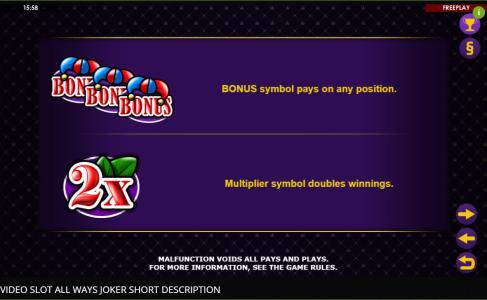 All Ways Joker Slot Machine Bonus Game Screen