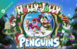 Holly Jolly Penguins slot logo