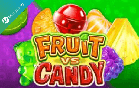 Fruit vs Candy slot logo