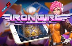 Iron Girl slot logo