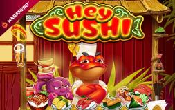 Hey Sushi slot logo