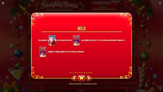 Naughty Santa Slot Machine Wild Symbol Screen