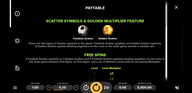 Super Striker Slot Machine Free Spins Bonus Screen