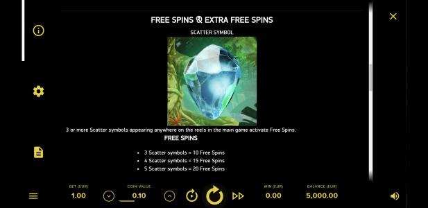 Gorilla Kingdom Slot Machine Free Spins Bonus Screen