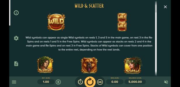 Druids Dream Slot Machine Nudge Feature Screen