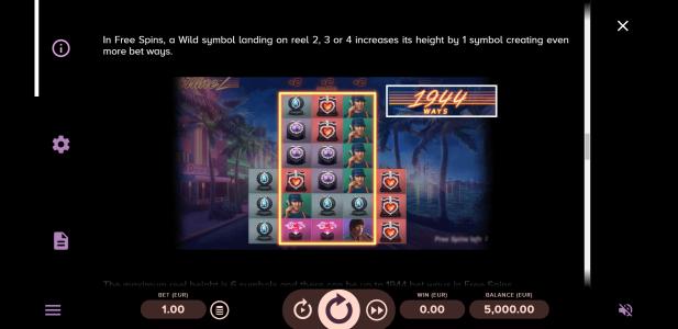 Slot Machine Free Spins Bonus Screen