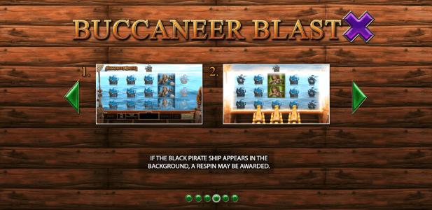 Buccaneer Blast Slot Machine Wild Symbol Screen
