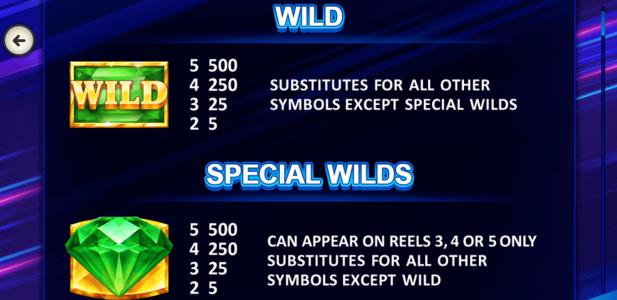 Better Wilds Slot Machine Wild Symbol Screen