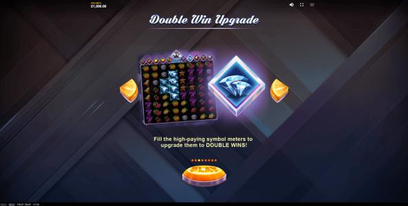 Fruit Snap Slot Machine Double Win Upgrade Feature Screen