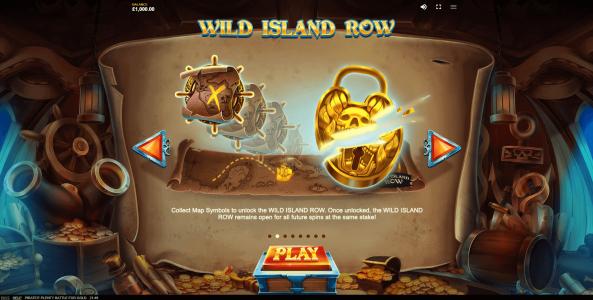 Pirates Plenty Battle for Gold Slot Machine Wild Symbol Screen