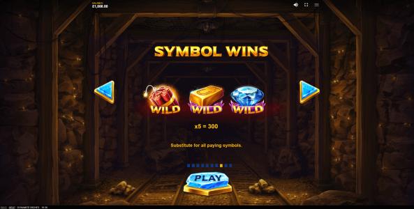 Dynamite Riches Slot Machine Wild Symbol Screen
