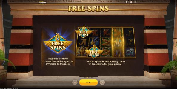 Wings Of Ra Slot Machine Free Spins Bonus Screen