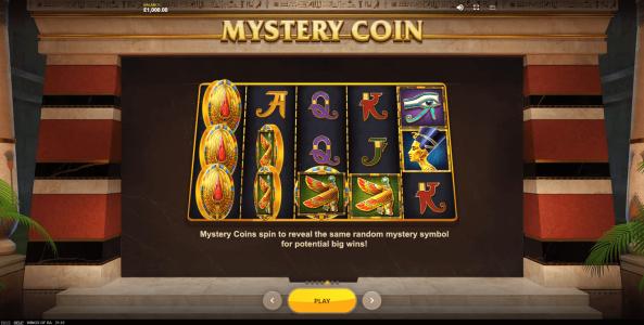 Wings Of Ra Slot Machine Mystery Coin Feature Screen