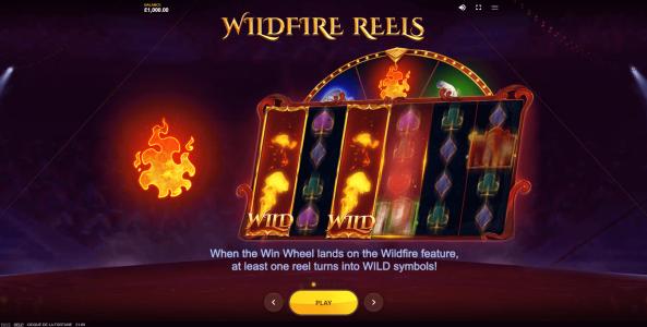 Cirque De La Fortune Slot Machine Wild Symbol Screen