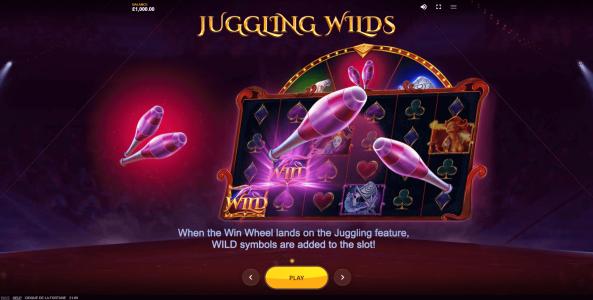 Cirque De La Fortune Slot Machine Wild Symbol Screen