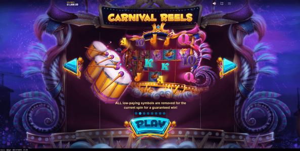 Rio Stars Slot Machine Carnival Reels Screen