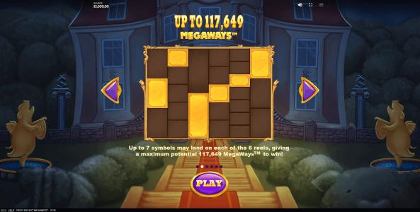 Piggy Riches Megaways Slot Machine Paylines Screen