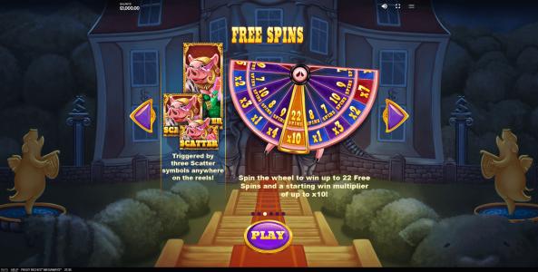 Piggy Riches Megaways Slot Machine Free Spins Bonus Screen