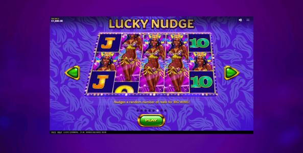 Lucky Carnival Slot Machine Lucky Nudge Screen