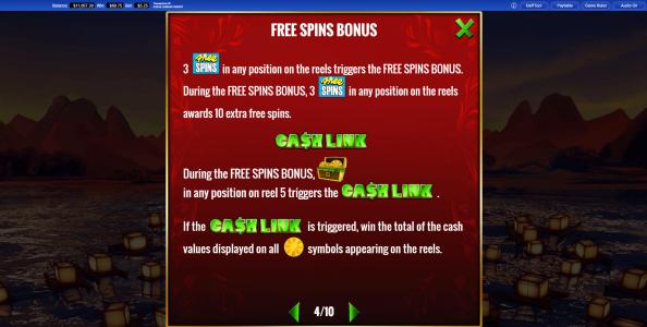 Powerbucks Wheel of Fortune Exotic Far East Slot Machine Free Spins Bonus Screen