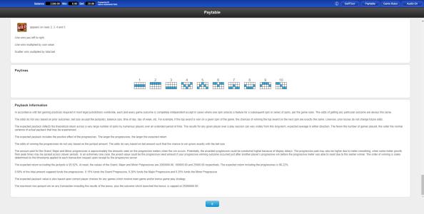 Volcano Queen Diamond Spins Slot Machine Paylines Screen