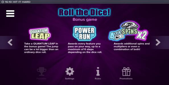 Hit It Hard Slot Machine Bonus Game Screen