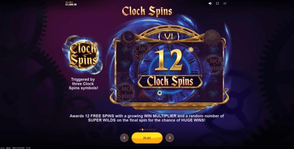 Wild O Clock Slot Machine Multiplier Wilds Screen