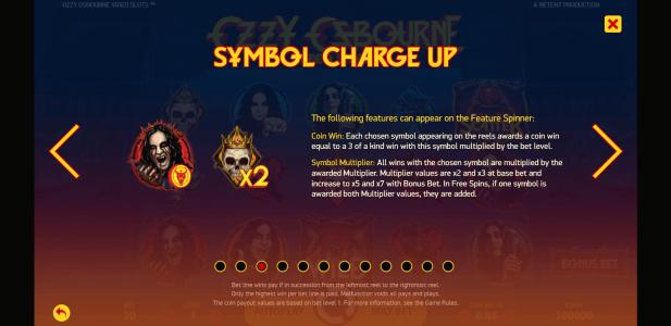 Ozzy Osbourne Slot Machine Symbol Charge Up Feature Screen