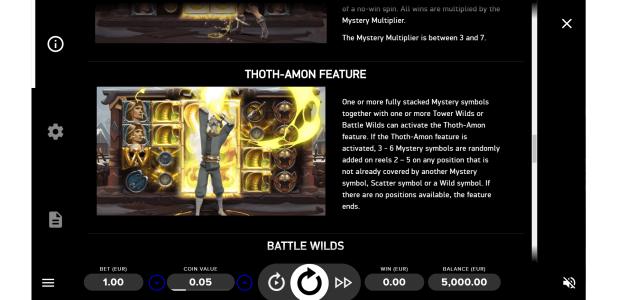 Conan Slot Machine Gamble Feature Screen