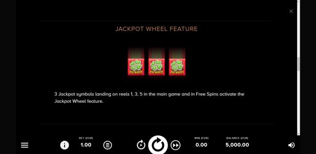 Irish Pot Luck Slot Machine Jackpot Screen