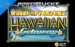 Wheel of Fortune Hawaiian Getaway Powerbucks slot logo