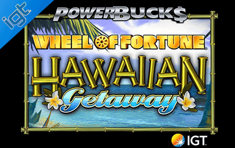 Wheel of Fortune Hawaiian Getaway Powerbucks slot logo